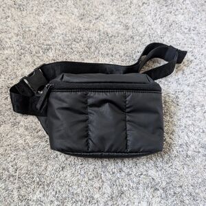 Calpak Black Quilted Belt Bag
